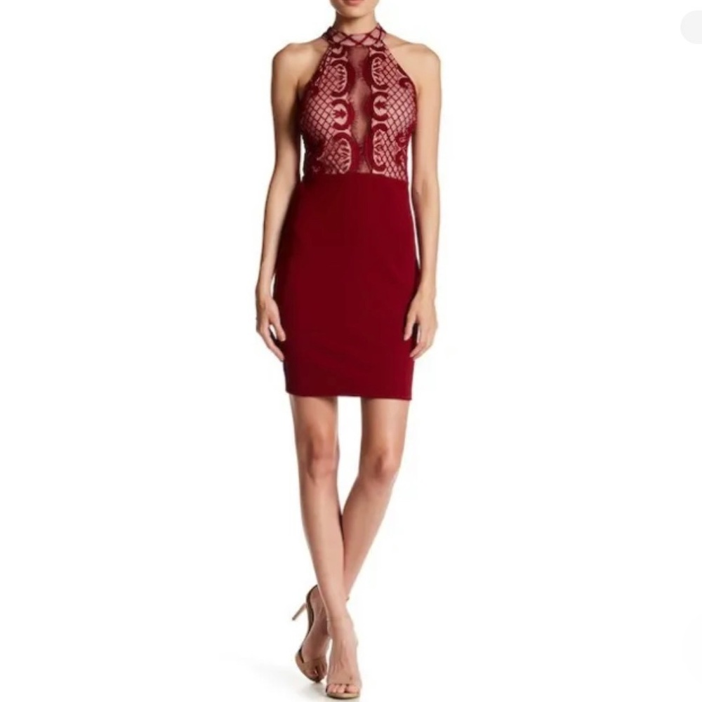NEW Sequin Hearts burgundy party/homecoming dress